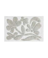 ienjoy Home Floral Cotton Bath Mat, 24" x 17"