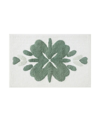 ienjoy Home Floral Cotton Bath Mat, 24" x 17"