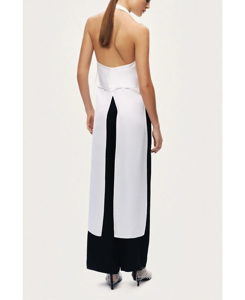 Nocturne Women's Layered Halter Blouse