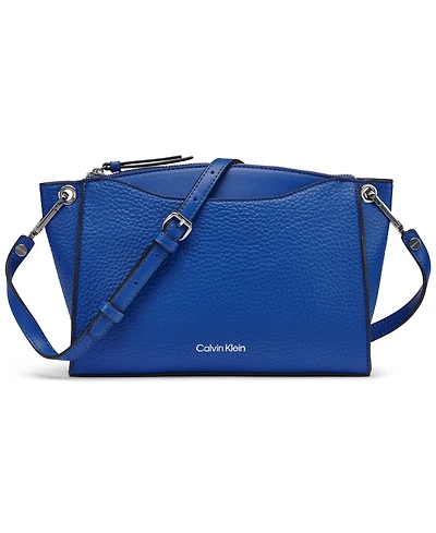 Calvin Klein Garnet Adjustable Top Zipper Crossbody