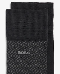 Boss by Hugo Boss Men's Mini Logo Detail Socks, 2-Pack