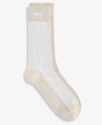 Boss by Hugo Boss Men's Striped Socks, 2-Pack