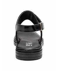 Forever & Always Shoes Women's Auren Leather Buckle Sandal