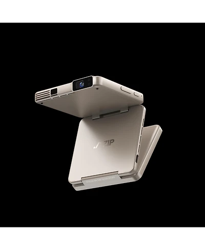 Aurzen Tri-Fold Dlp Pico Projector with Pocket Size, Auto Focus and Keystone, One-click Mirroring, Type-C Fast Charging, 5000mAh Battery