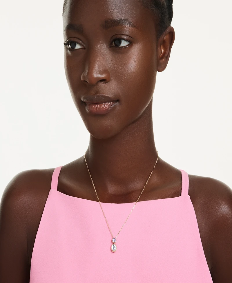 Swarovski Gold-Tone Plated Chroma Pendant Necklace