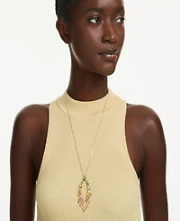 Swarovski Gold-Tone Plated Gema Pendant Necklace