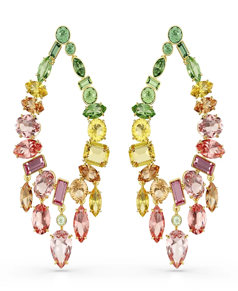 Swarovski Gold-Tone Plated Gema Drop Earrings