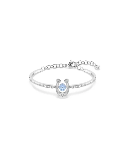 Swarovski Rhodium-Plated Symbolica Bangle Bracelet