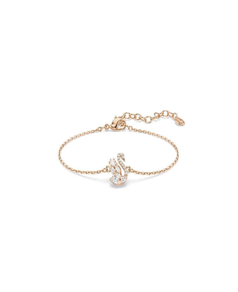 Swarovski Rose Gold-Tone Plated Swan Bracelet