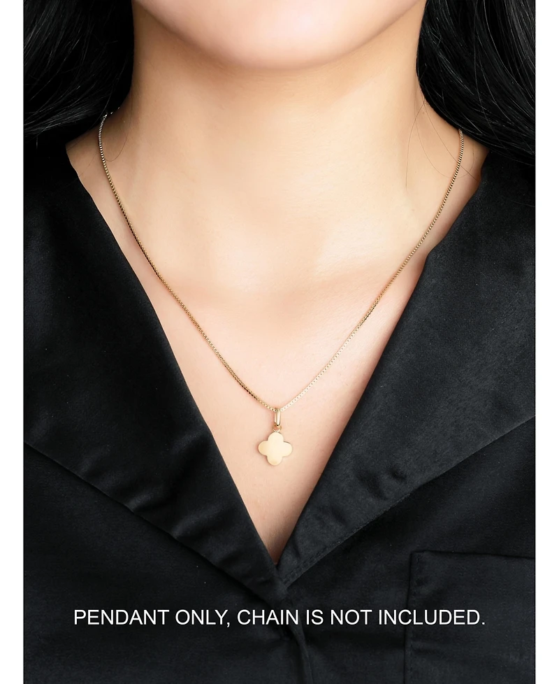 Devata Clover Charm Pendant in 14K Gold, approx. 1.3 grams