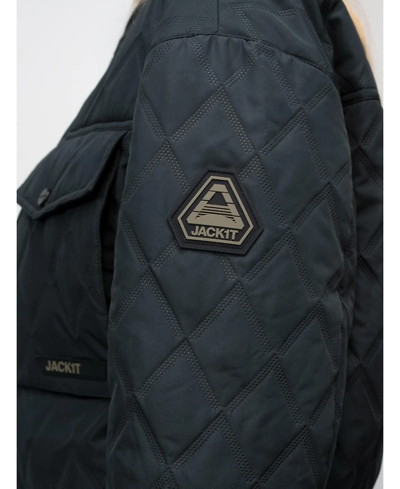JACK1T Women's Eden Quilted Shirt Jacket