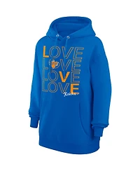 G-iii 4Her by Carl Banks Women's Blue New York Knicks Basketball Love Fleece Pullover Hoodie