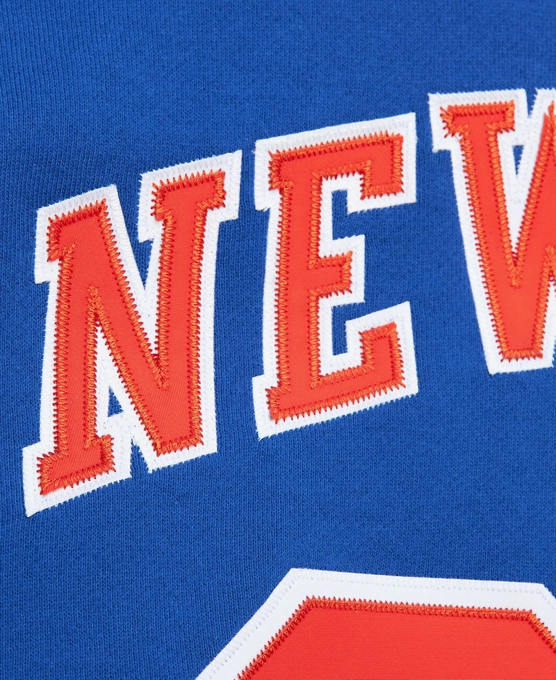 Mitchell & Ness Men's Patrick Ewing Blue New York Knicks Name & Number Hoodie