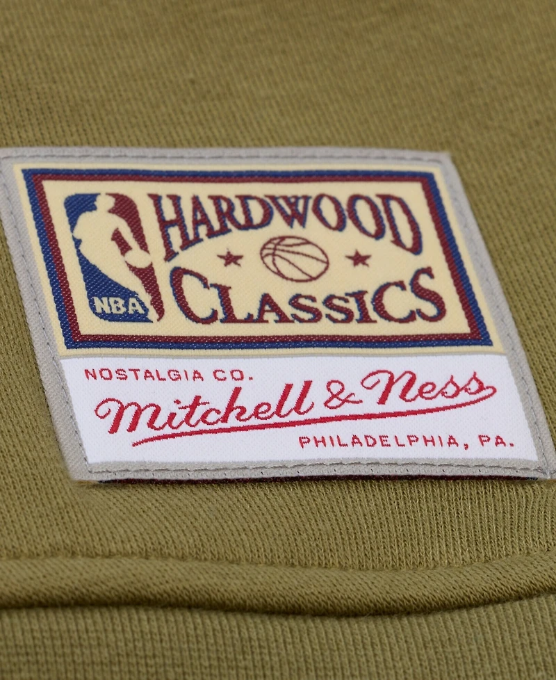 Mitchell & Ness Women's Olive New York Knicks Lightweight Script Sweatshirt