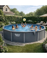 Bestway Hydrium 18' x 52" Round Steel Wall Above Ground Pool Set