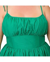 Unique Vintage Plus 1950s Cotton Swing Dress