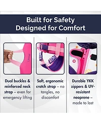 Limmys Swim Vest for Toddlers and Kids - Ce-Certified Foam Panel Swimming Aid, Award-Winning Design, Ykk Zip, Soft Neoprene Comfort