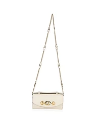 Pre-Owned Gucci Cream Smooth Calfskin Mini Zumi Chain Shoulder Bag