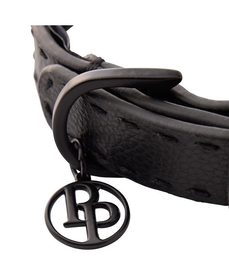 Pet Passion Rein The Saddle Stitch Faux Leather Collar