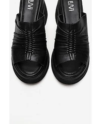 Forever & Always Shoes Nellie Leather Platform Sandal
