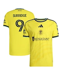 Adidas Men's Sam Surridge Yellow Nashville Sc 2026 The Reverb Kit On-Field Authentic Patch Jersey