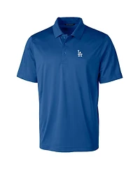 Cutter & Buck Men's Royal Los Angeles Dodgers Prospect Textured Stretch Big & Tall Polo Shirt