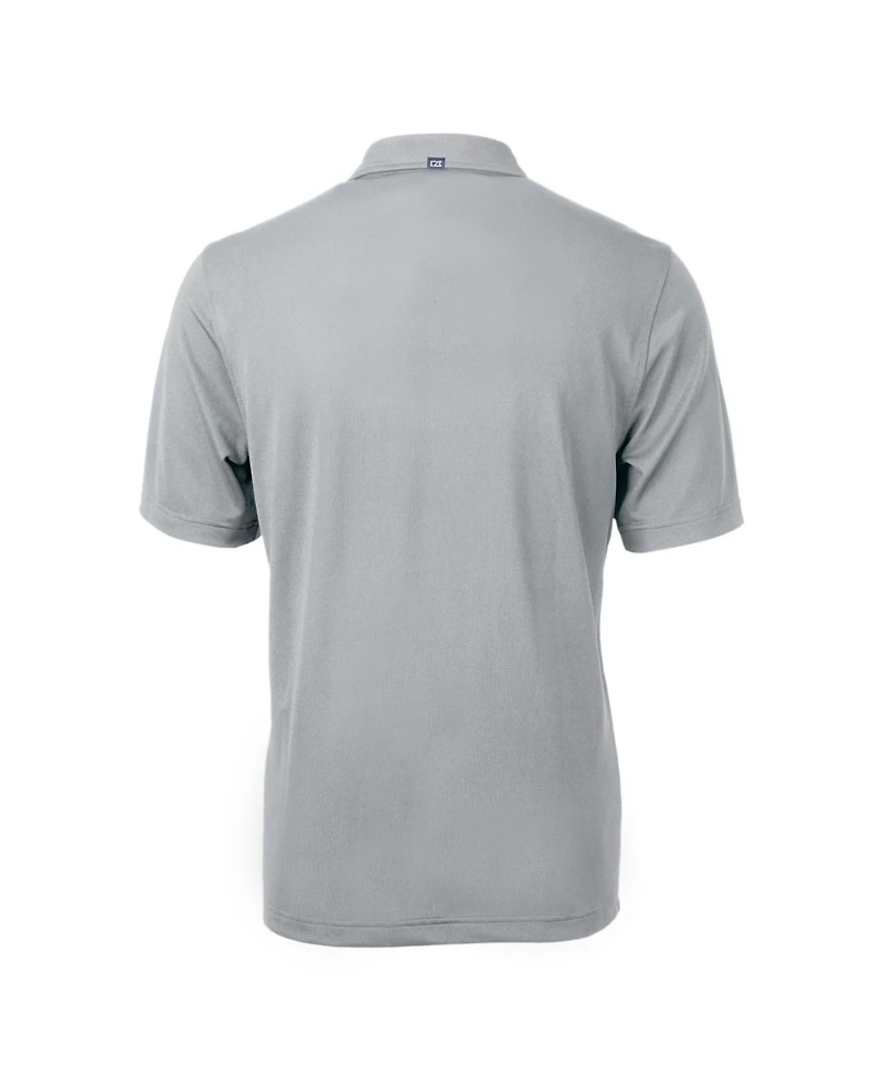 Cutter & Buck Men's Gray New York Yankees Virtue Eco Pique Polo Shirt