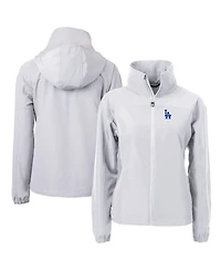 Cutter & Buck Women's Gray Los Angeles Dodgers Charter Eco Full-Zip Jacket