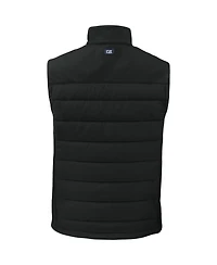 Cutter & Buck Men's Black Detroit Lions Primary Mark Evoke PrimaLoft Hybrid Eco Softshell Full-Zip Vest