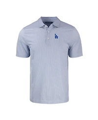 Cutter & Buck Men's Royal/White Los Angeles Dodgers Pike Eco Symmetry Print Stretch Polo Shirt