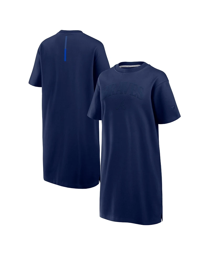Fanatics Women's Navy Atlanta Braves Elements Cotton Dress