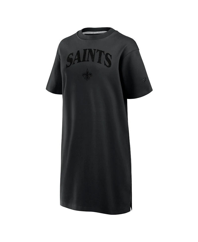 Fanatics Women's Black New Orleans Saints Elements Go Tri-Blend Dress