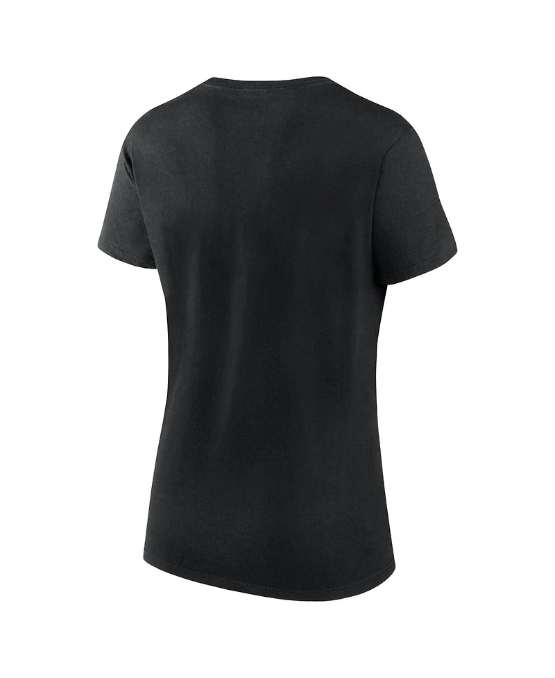Logo Athletic Women's Black Vegas Golden Knights Launch Scoop Neck T-Shirt