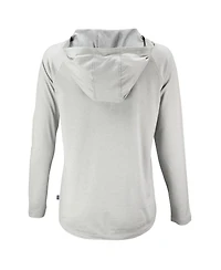 Cutter & Buck Women's Gray New York Yankees Coastline Epic Comfort Eco Hoodie Raglan Long Sleeve T-Shirt
