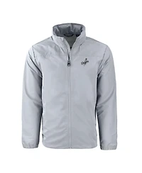 Cutter & Buck Men's Gray Los Angeles Dodgers Charter Eco Full-Zip Hoodie Jacket
