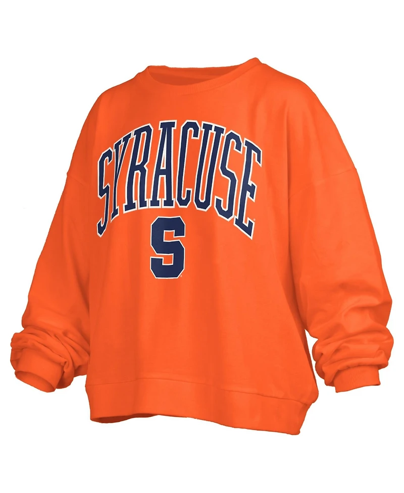 Pressbox Women's Orange Syracuse Orange Janise Fleece Sweatshirt