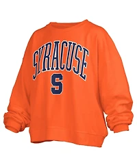 Pressbox Women's Orange Syracuse Orange Janise Fleece Sweatshirt