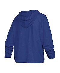 Pressbox Women's Royal Florida Gators Nelson Arch Over Logo Long Sleeve Hooded Slub T-Shirt
