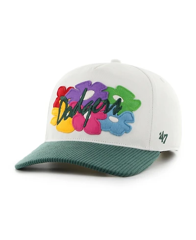'47 Brand Men's White/Green Los Angeles Dodgers Flora Gallery Hitch Adjustable Hat