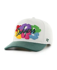 '47 Brand Men's White/Green Los Angeles Dodgers Flora Gallery Hitch Adjustable Hat