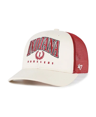 '47 Brand Men's Natural Indiana Hoosiers Drawbridge Trucker Adjustable Hat
