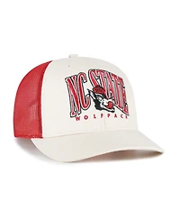 '47 Brand Men's Natural Nc State Wolfpack Drawbridge Trucker Adjustable Hat