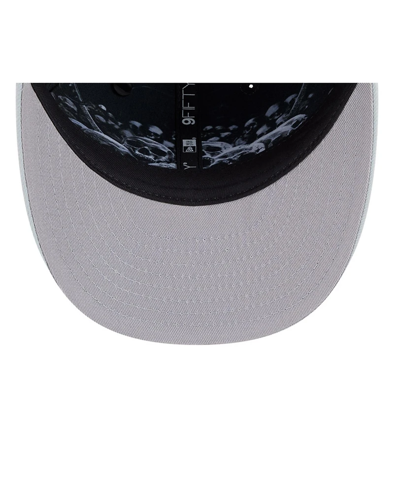 New Era Big Boys and Girls Black/Silver Las Vegas Raiders 2026 Nfl Draft Pre-Curved 9FIFTY Snapback Hat