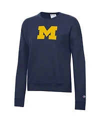 Champion Women's Navy Michigan Wolverines Powerblend Sweatshirt