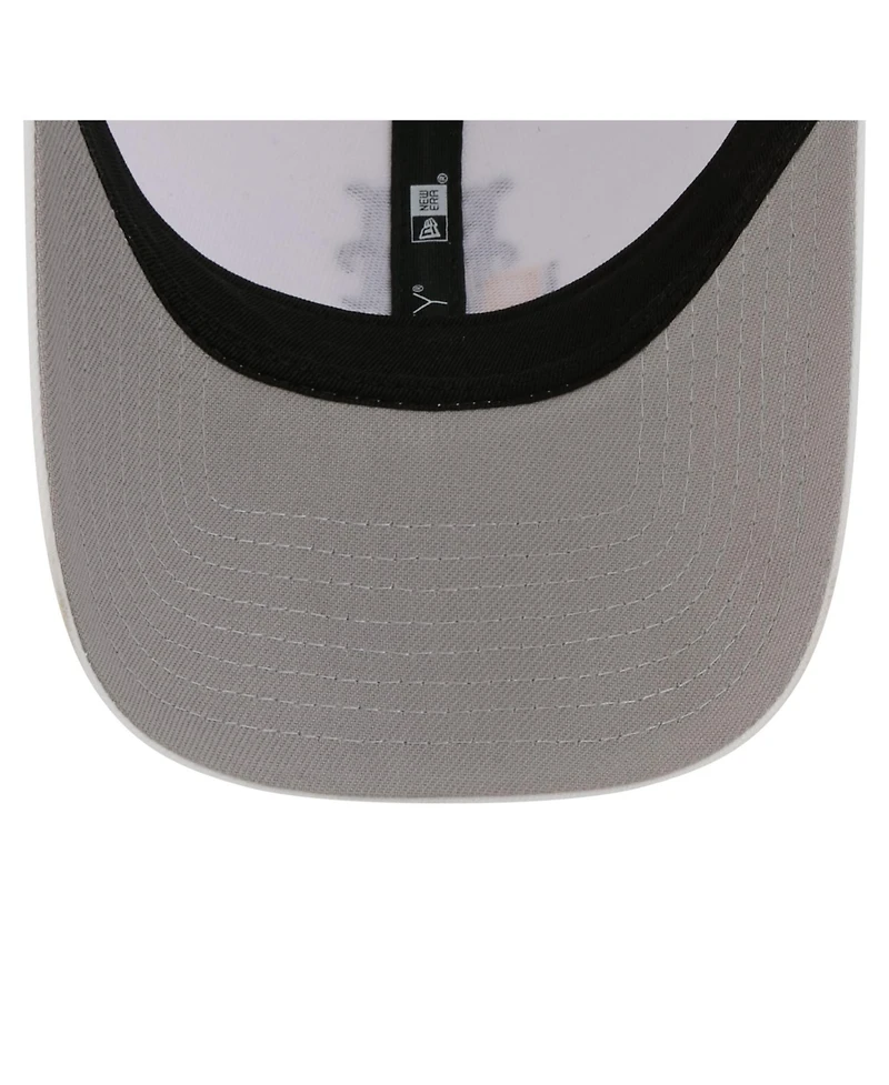 New Era Men's White New York Mets Flag 9FORTY Trucker Adjustable Hat