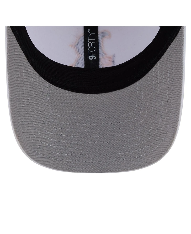 New Era Men's White Boston Red Sox Flag 9FORTY Trucker Adjustable Hat