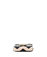 Pre-Owned Gucci Mini Gg Marmont Chain Wallet Matelasse Leather