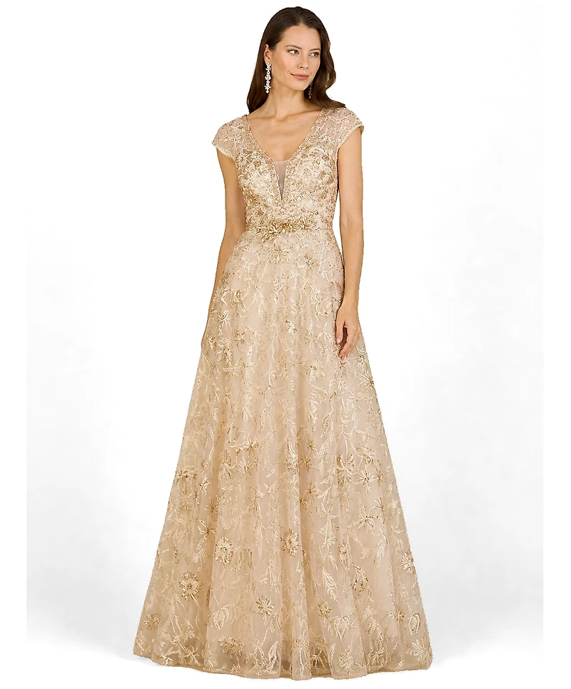 Lara Women's Lace Embellished A-Line Dress