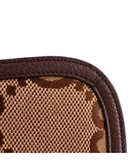 Pre-Owned Gucci Mini Bamboo 1947 Top Handle Bag Jumbo Gg Canvas