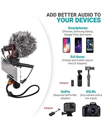 Movo VXR10 Universal Video Microphone with Lightning Adapter